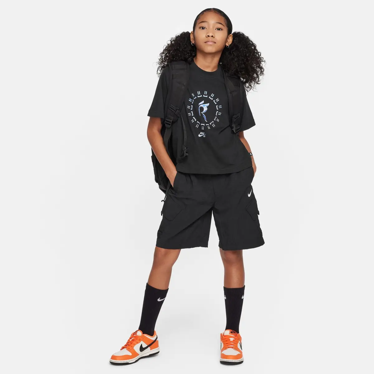 Nike Sb Rayssa Kids Boxy Tee Black 3