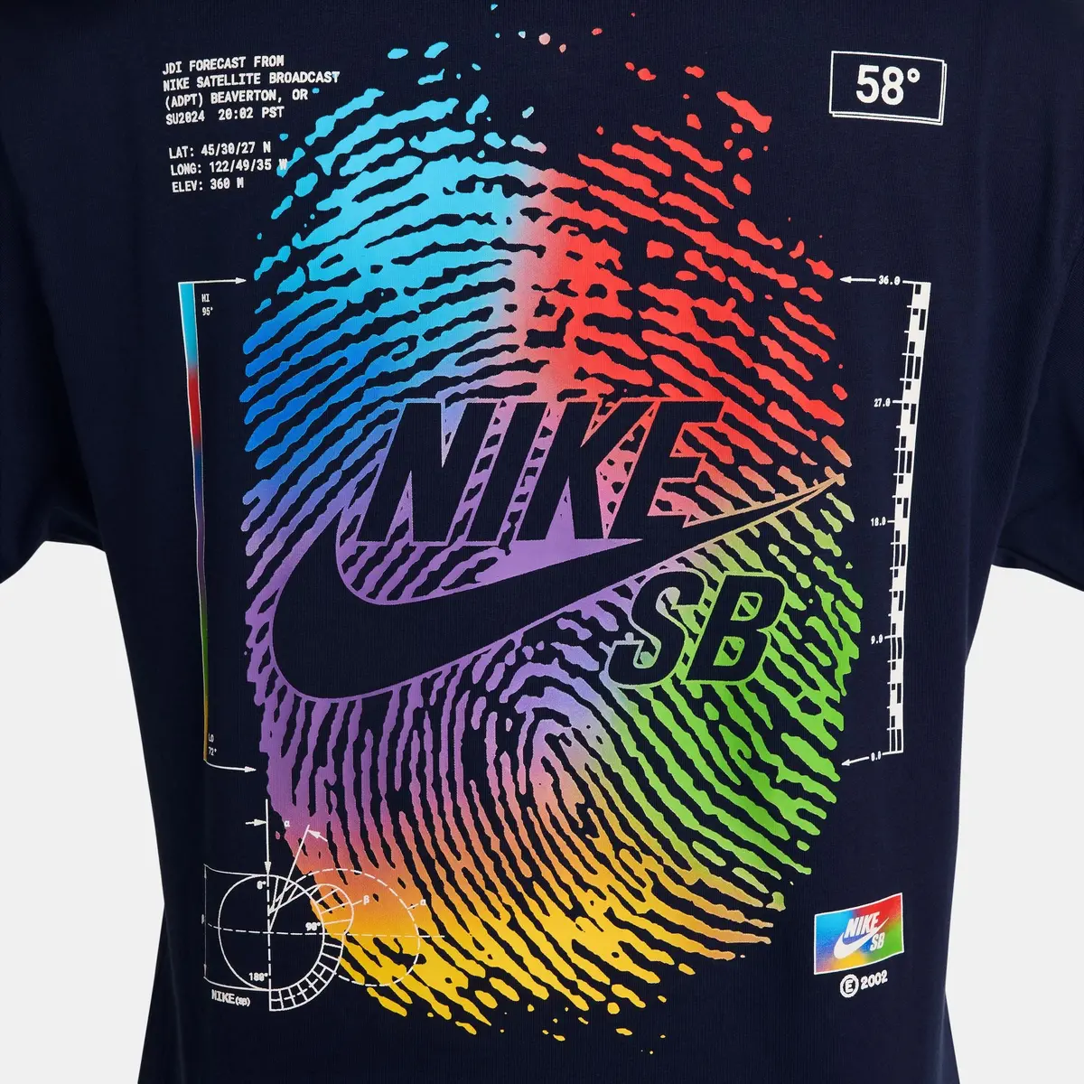 Nike Sb Thumbprint Tee Midnight Navy 3