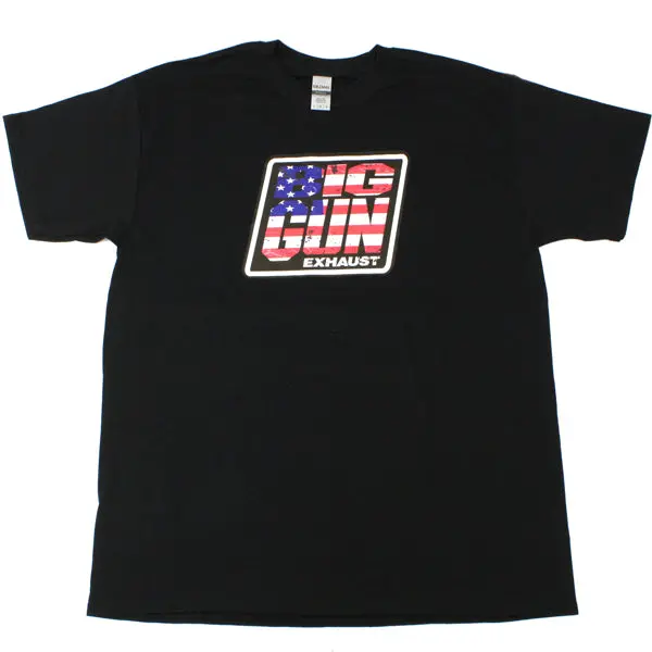 Gear - American Flag Logo T-Shirt - Black 1
