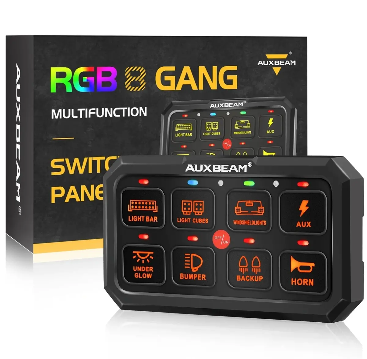Ra80 Xl - Large 8 Gang Rgb Switch Panel By Auxbeam 1