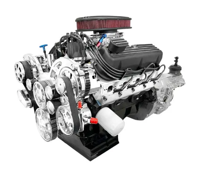 Ford Small Block Compatible 302 C.I. Engine And Tkx Manual Transmission - 370 Horsepower - Standard Edition Builder Series - Polished Pulley Kit - Fuel Injected 1