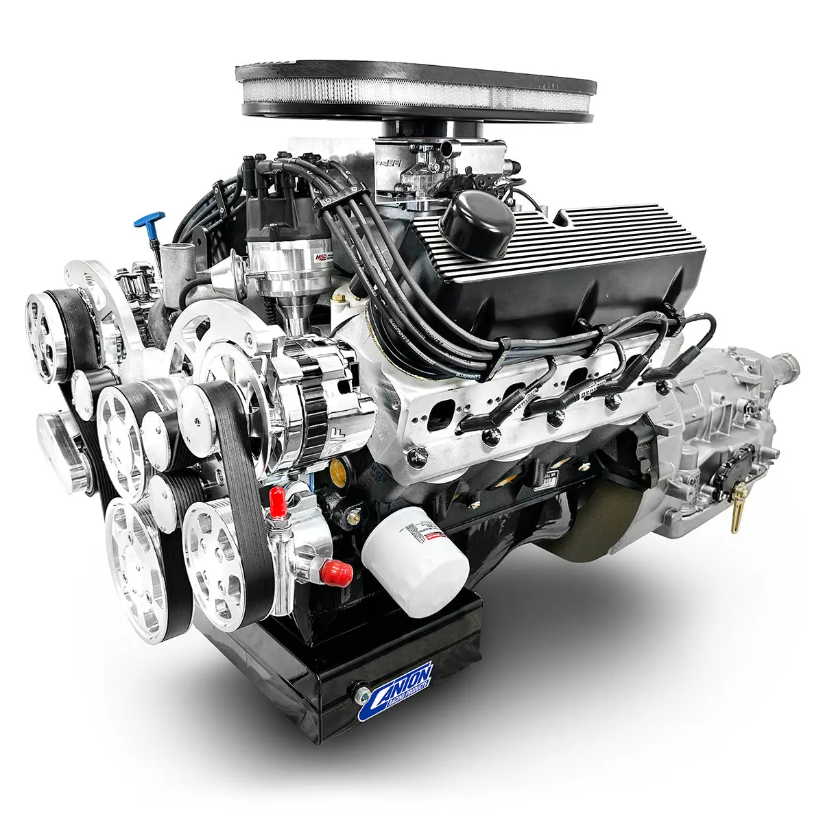 Ford Small Block Compatible 427 C.I. Engine And Tkx Manual Transmission - 541 Horsepower - Cobra Edition Builder Series - Polished Pulley Kit - Fuel Injected 1