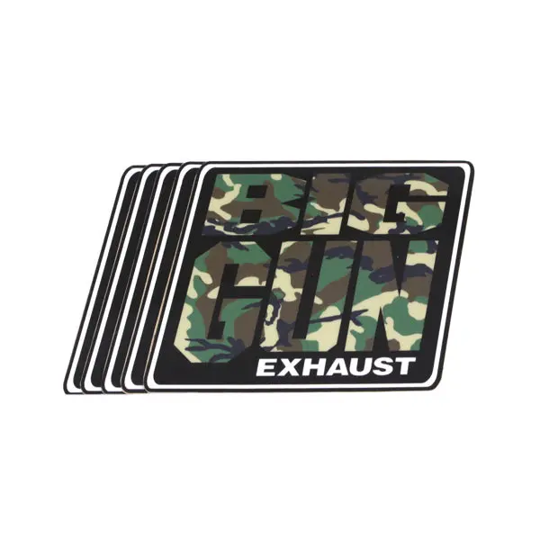 Gear - Camo Big Gun Exhaust Logo Decal - 5 Pack (4.25" X 4.25") 1