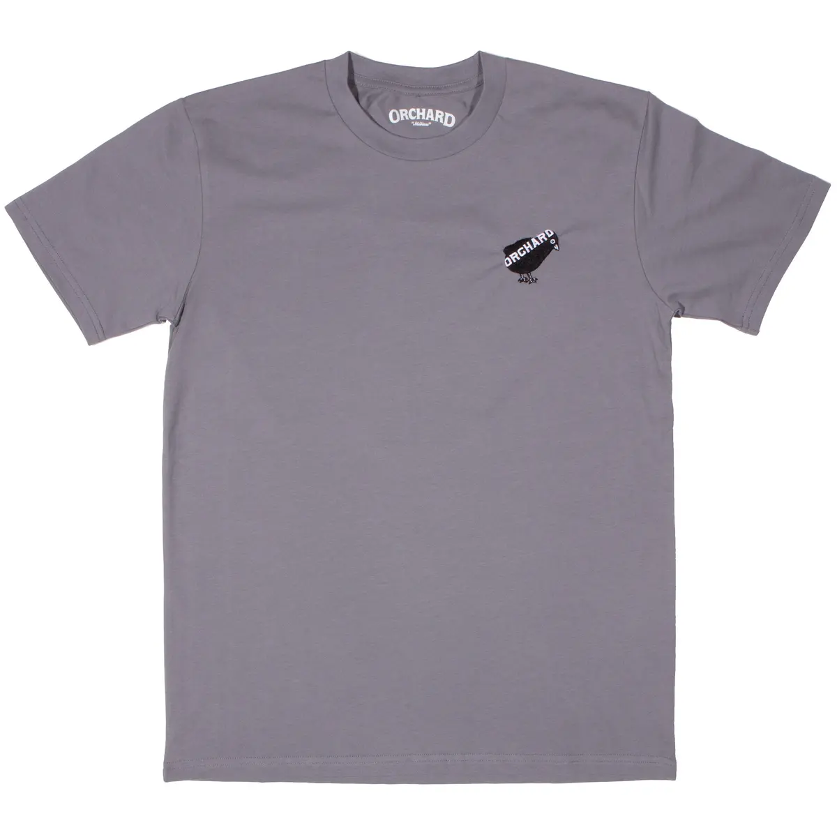 Orchard Bird Logo Emb Tee Gravel 1