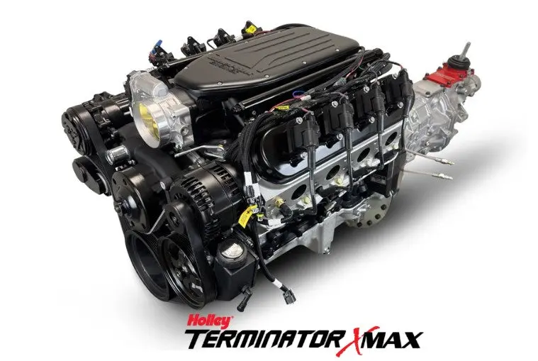 Gm Ls Compatible 427 C.I. Engine And T56 Manual Transmission - 585 Horsepower - Standard Edition Builder Series - Black Pulley Kit - Holley Terminator X Efi System 1