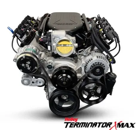 Gm Ls Compatible 427 C.I. Engine And Tkx Manual Transmission - 585 Horsepower - Standard Edition Builder Series - Natural Pulley Kit - Holley Terminator X Efi System 1