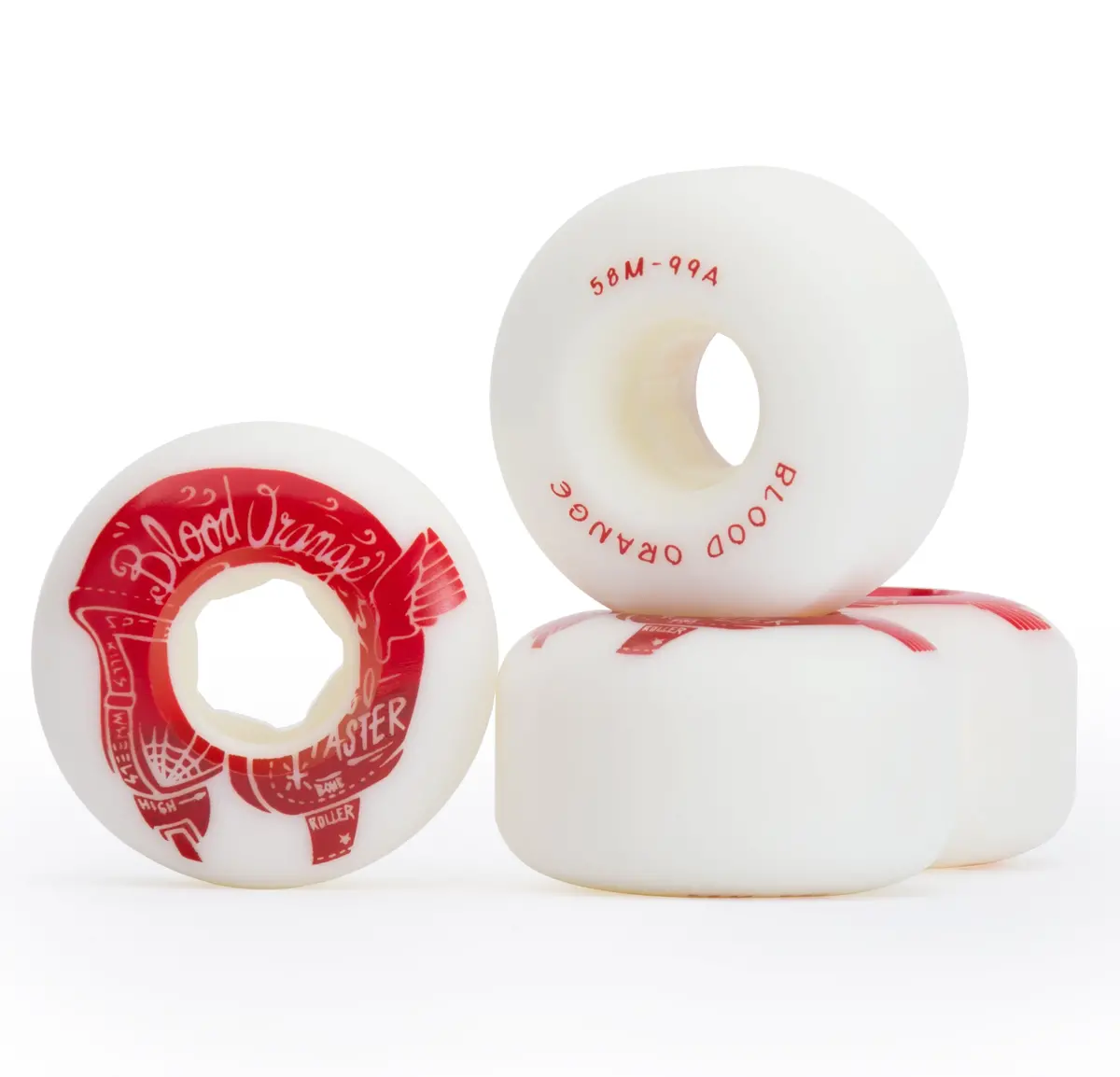 Blood Orange Street Rounded 58Mm/99A Wheels 1