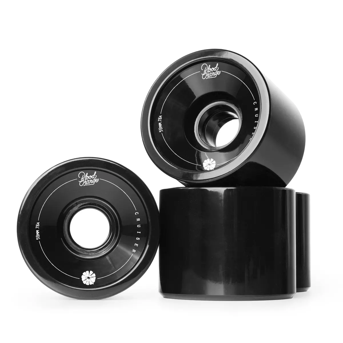 Blood Orange Cruisers 59Mm/78A Black Wheels 1