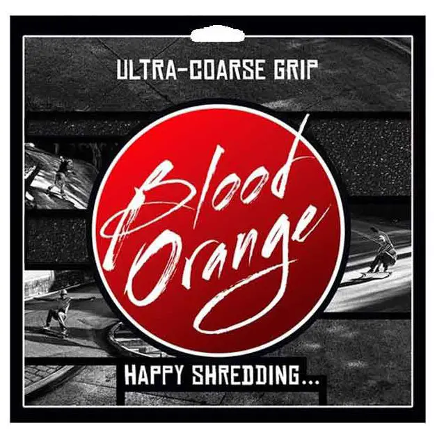 Blood Orange X-Coarse Griptape 4 Sheet Pack Black 1