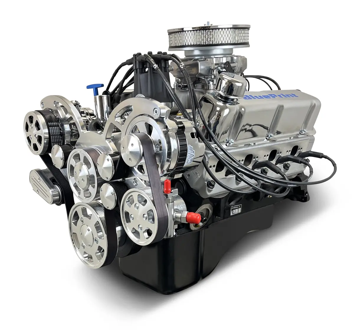 Ford Small Block Compatible 302 C.I. Engine - 361 Horsepower - Deluxe Dressed - Polished Pulley Kit - Fuel Injected 1