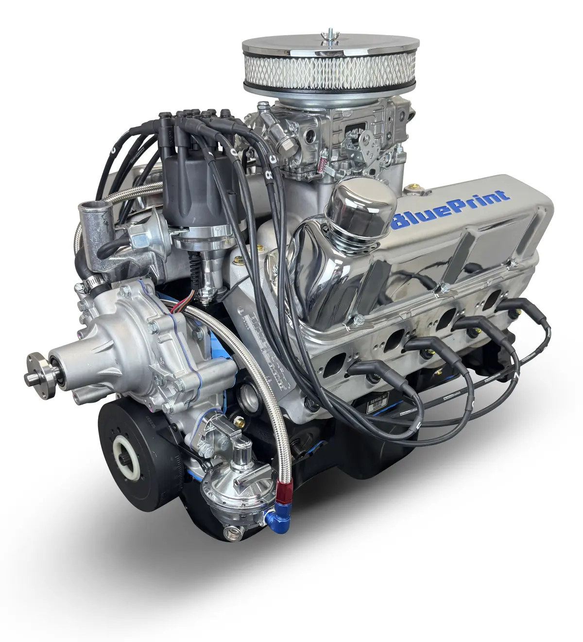 Ford Small Block Compatible 302 C.I. Engine - 361 Horsepower - Deluxe Dressed - Rear Sump - Carbureted 1