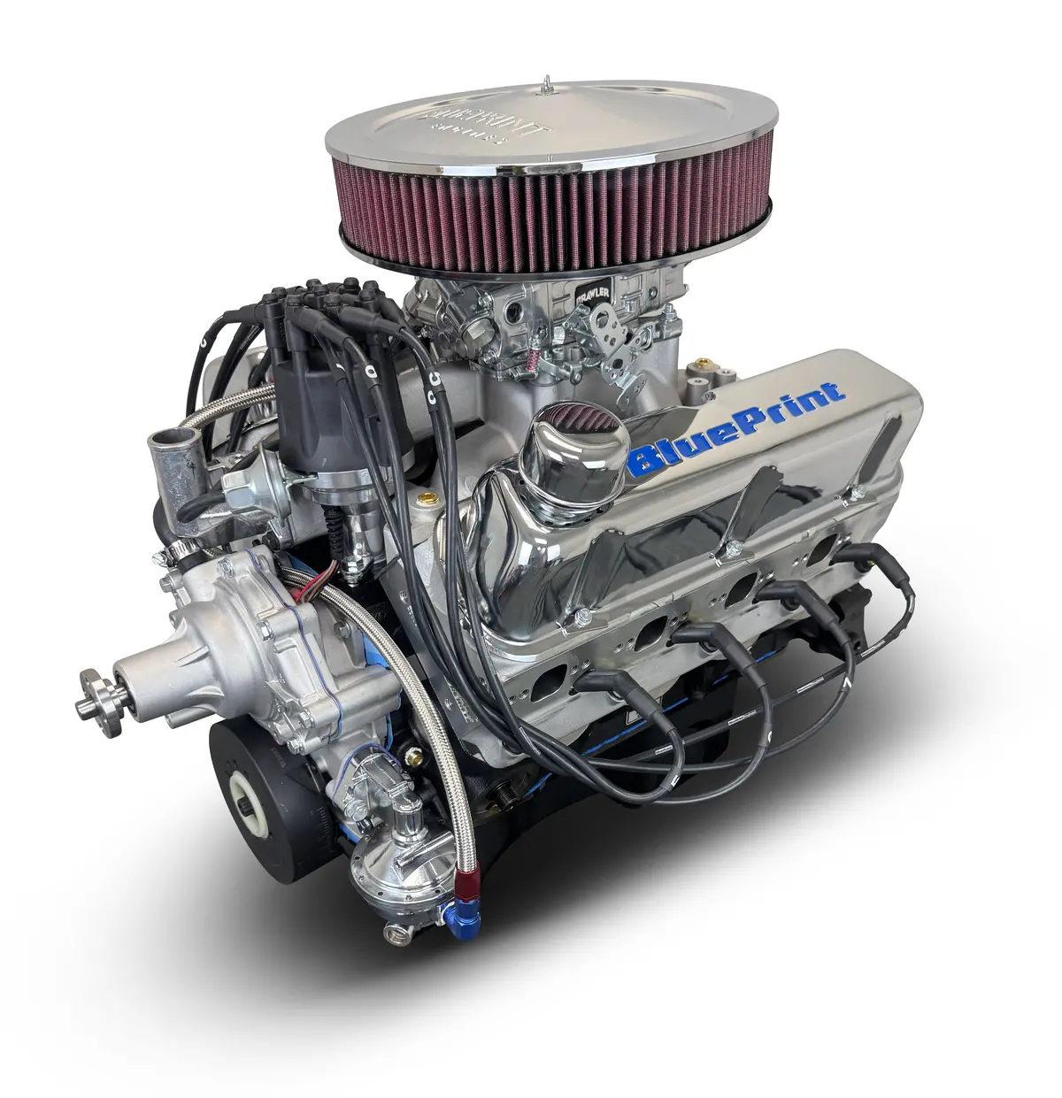 Ford Small Block Compatible 347 C.I. Engine - 415 Horsepower - Deluxe Dressed - Rear Sump - Carbureted 1