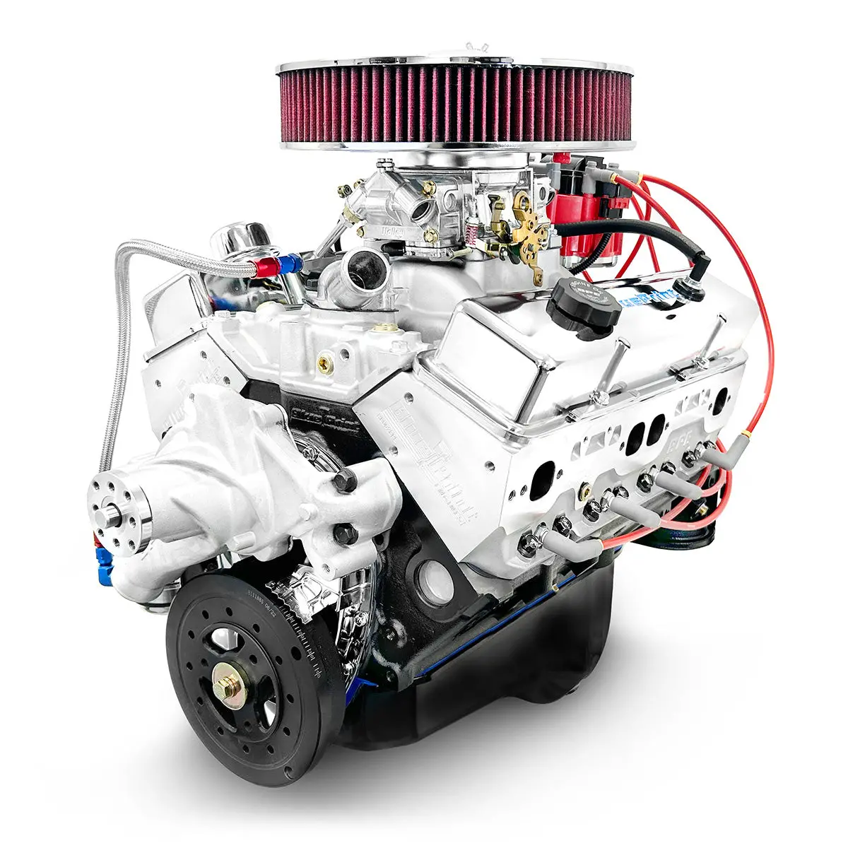 Gm Small Block Compatible 383 C.I. Engine - 436 Horsepower - Deluxe Dressed - Carbureted 1