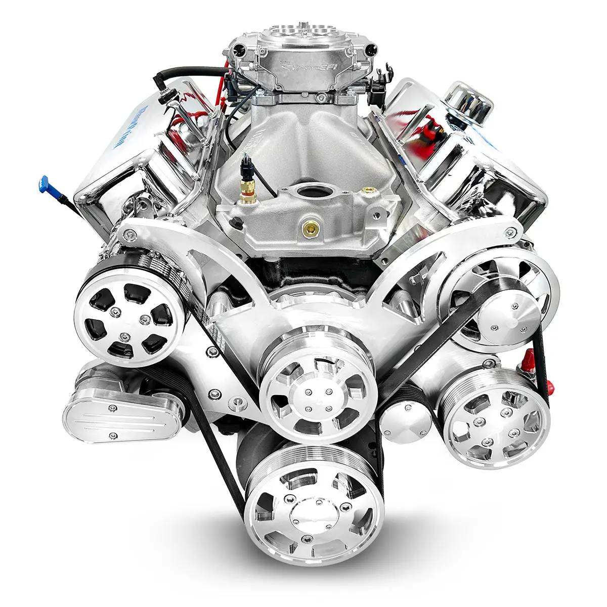 Gm Big Block Compatible 454 C.I. Engine - 460 Horsepower - Deluxe Dressed - Polished Pulley Kit - Fuel Injected 2
