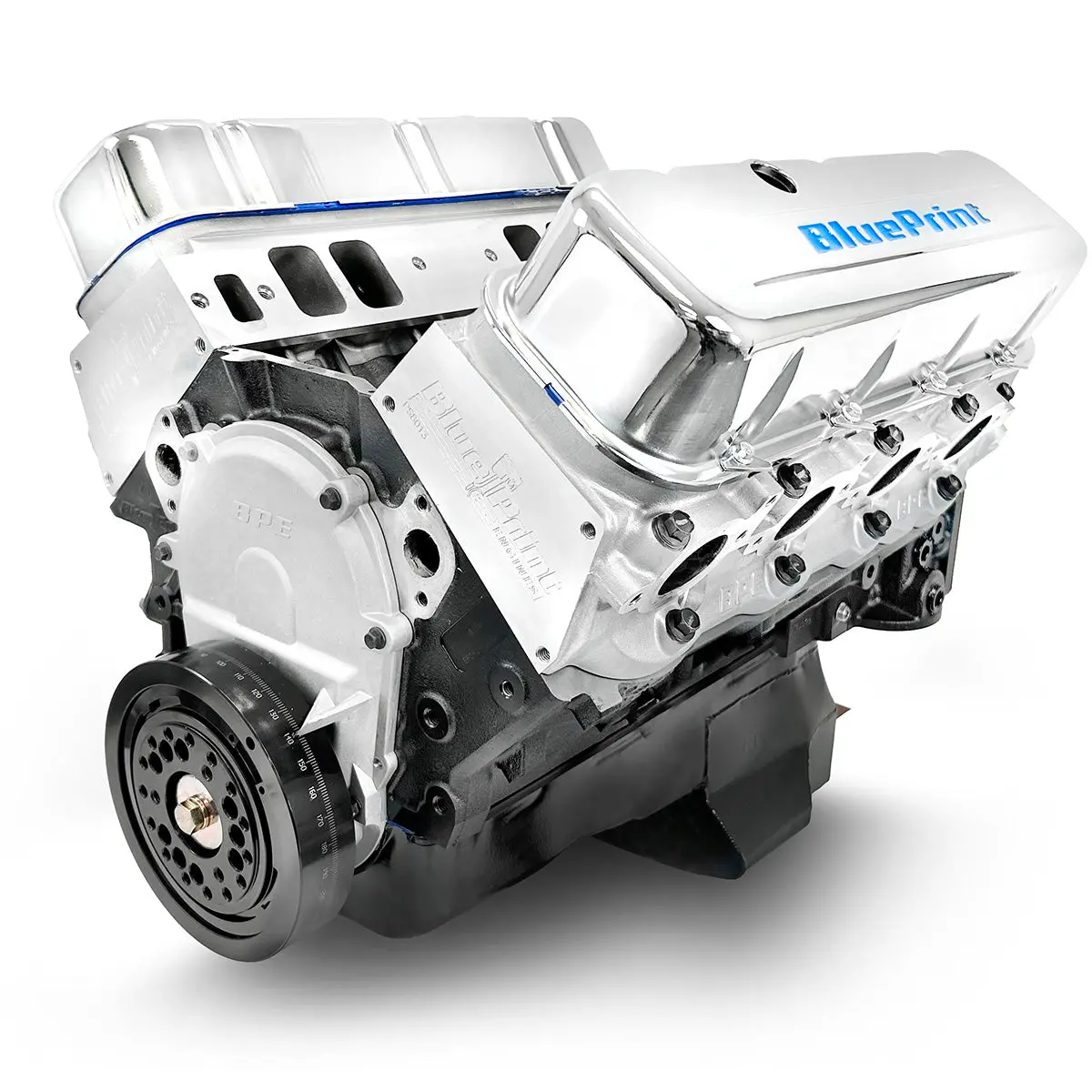 Gm Big Block Compatible 496 C.I. Power Adder Engine - 561 Horsepower - Long Block 1