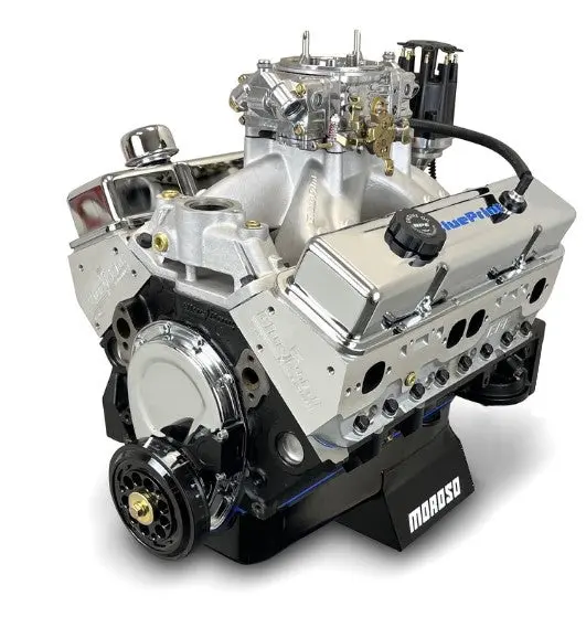 Blueprint Motorsports Gm Small Block Compatible 396 C.I. Engine - 530 Horsepower - Base Dressed - Carbureted 1