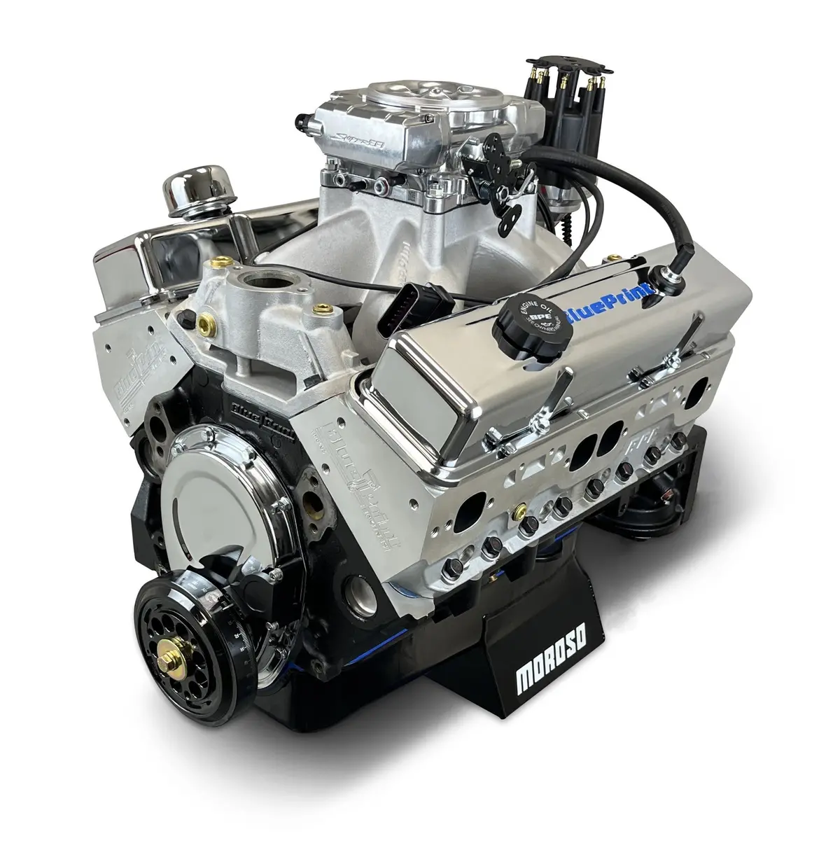 Blueprint Motorsports Gm Small Block Compatible 396 C.I. Engine - 530 Horsepower - Base Dressed - Fuel Injected 1