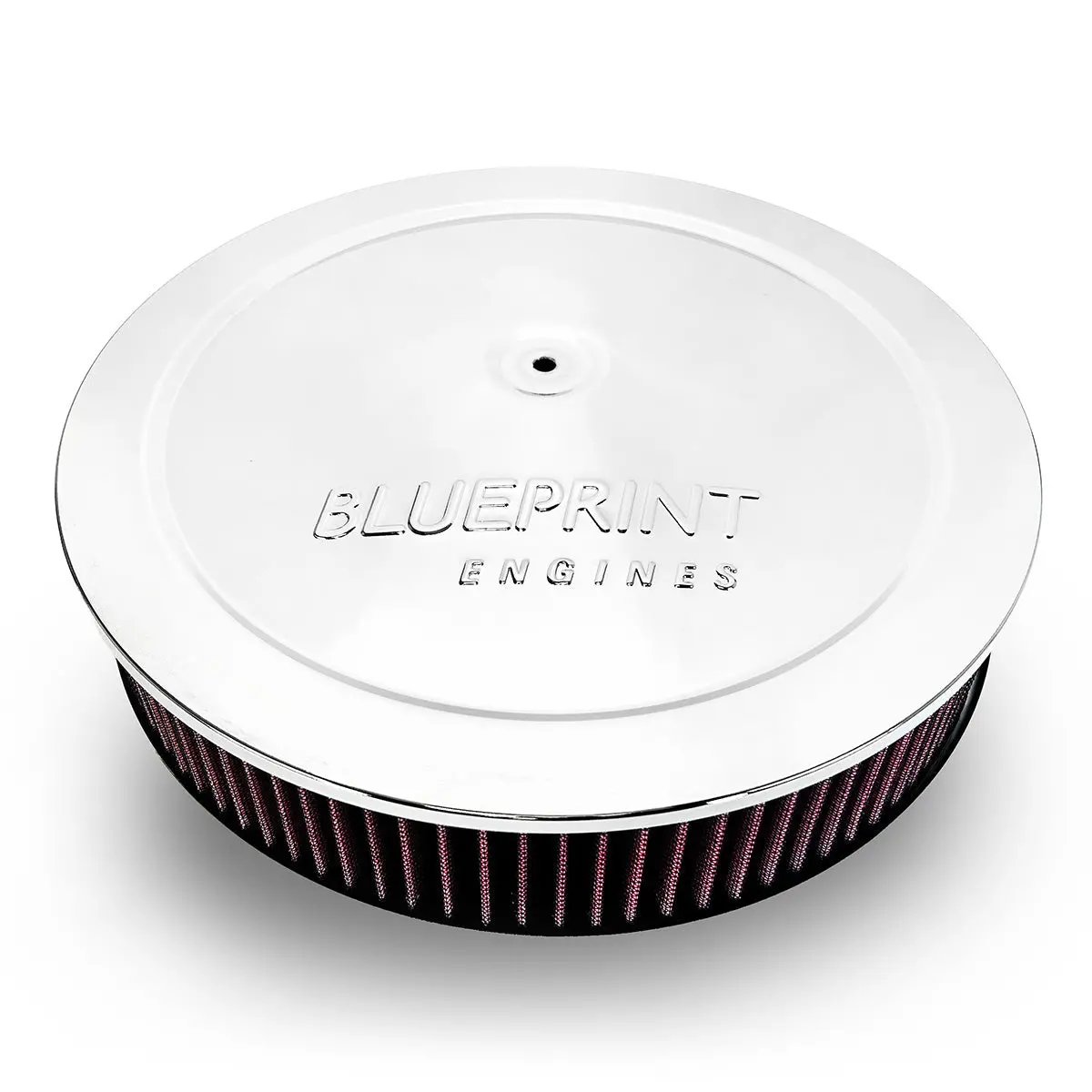 Air Cleaner With Drop Base - 14" Chrome 1