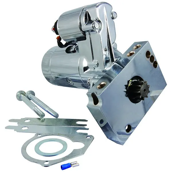 Gm Sb And Bb Compatible Starter – 3 Hp – 153 Or 168 Tooth Flywheel – Tilton Style - Chrome 1