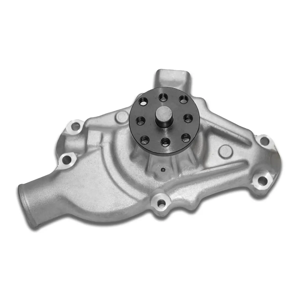 Aluminum Mechanical Water Pump – Gm Sb Compatible – Short – Standard Rotation – Satin 1