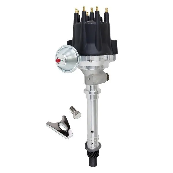 Gm Sb And Bb Compatible Proseries Ready To Run Tach Drive Distributor - Black Cap With Fixed Collar 1