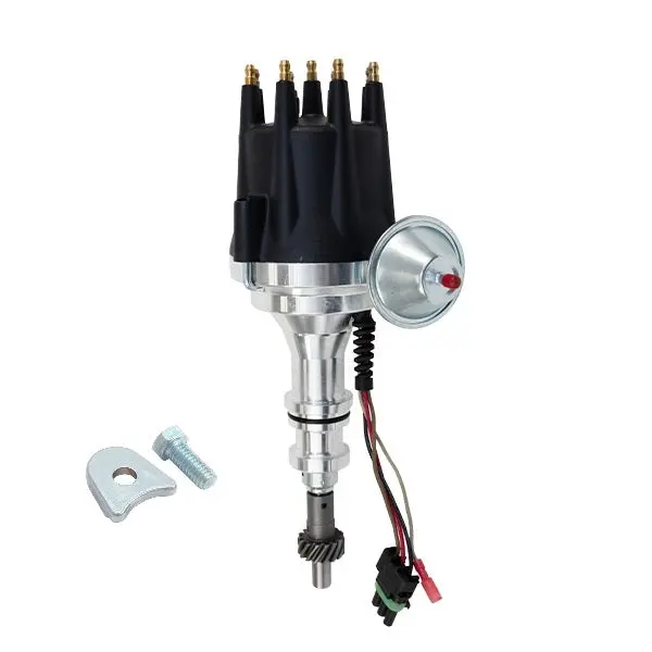 Ford 351 Windsor Sb Compatible Proseries Ready To Run Distributor - Black Cap 1