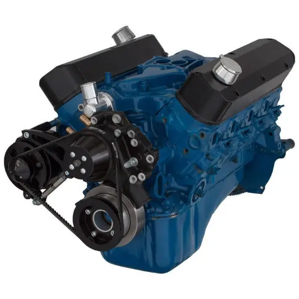Ford 351 Windsor Sb Compatible Front Accessory Drive - V-Belt With Alternator | Water Pump | Brackets And Bolts 1