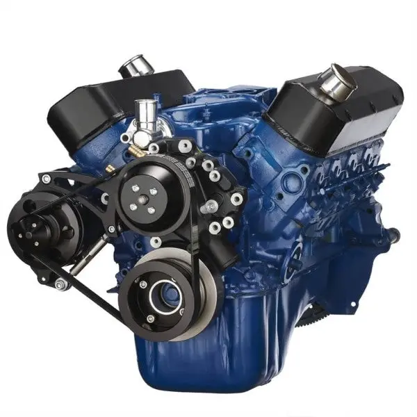 Ford 351 Windsor Sb Compatible Front Accessory Drive - Quick Serpentine With Alternator | Water Pump | Brackets And Bolts 1