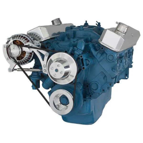 Chrysler Sb Compatible Front Accessory Drive - V-Belt With Alternator | Water Pump | Brackets And Bolts 1