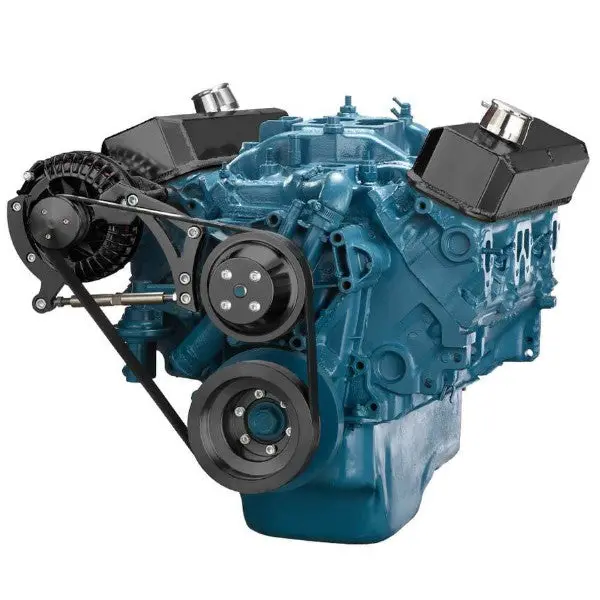 Chrysler Sb Compatible Front Accessory Drive - Quick Serpentine With Alternator | Water Pump | Brackets And Bolts 1