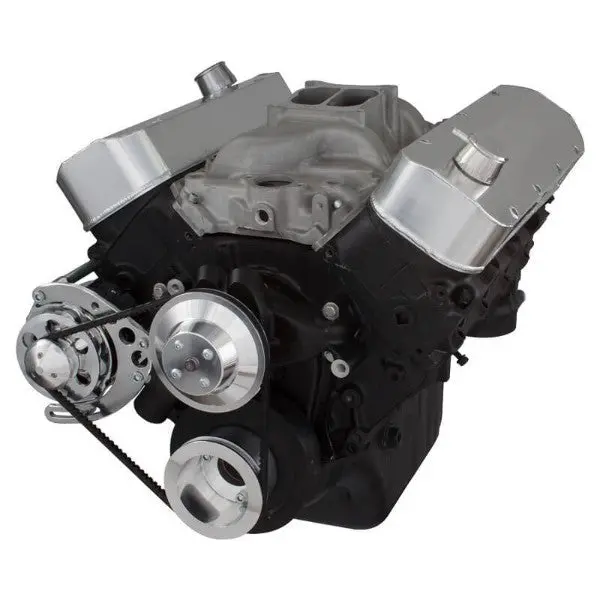 Gm Bb Standard Deck Compatible Front Accessory Drive - V-Belt With Alternator | Water Pump | Brackets And Bolts 1