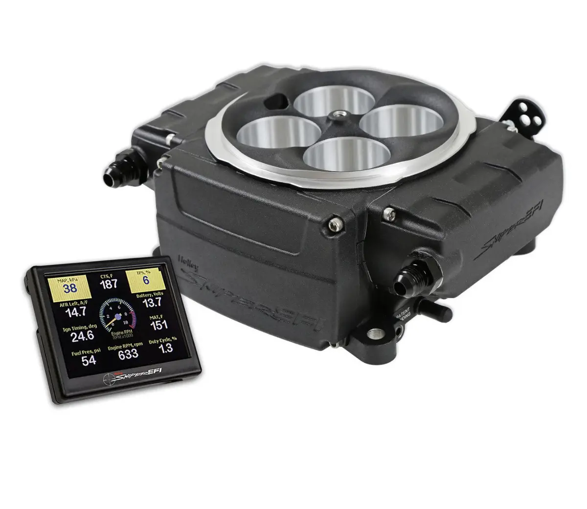 Holley Sniper 2 Efi - Self-Tuning Kit - Black 550-511-3Xx 1