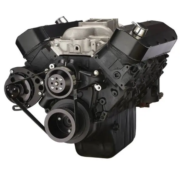 Gm Bb Tall Deck Compatible Front Accessory Drive - Quick Serpentine With Alternator | Water Pump | Brackets And Bolts 1