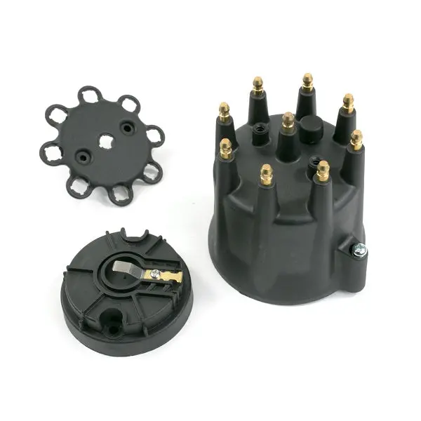 Pro Billet Ready To Run Distributor Cap And Rotor Kit - Male Cap - Black 1