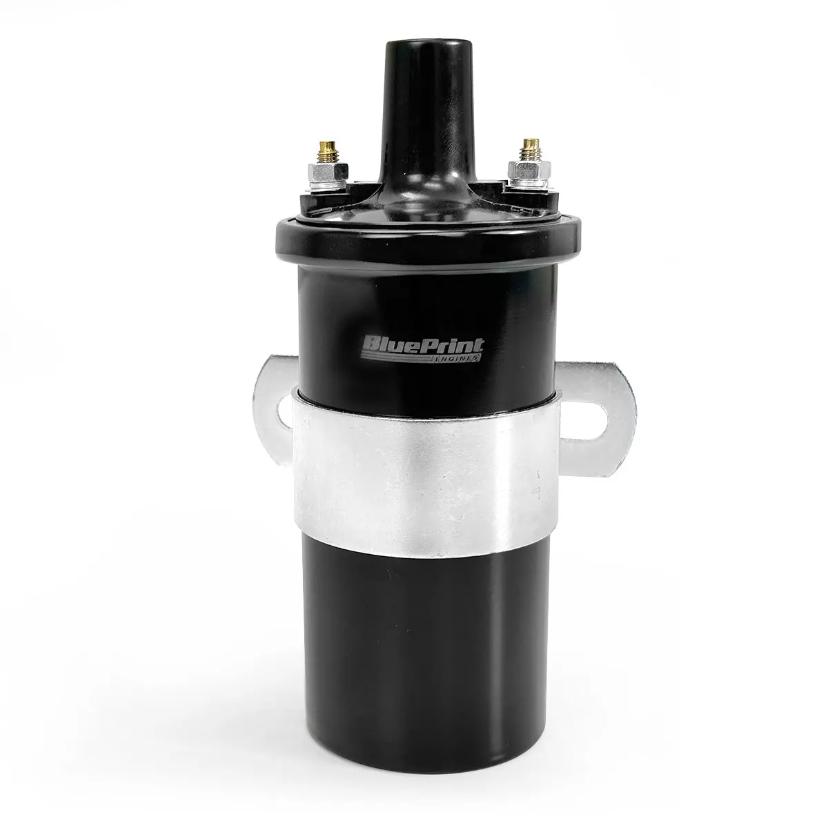 45K Volt Ignition Coil - Canister Round Oil-Filled - Female Socket - Black 1