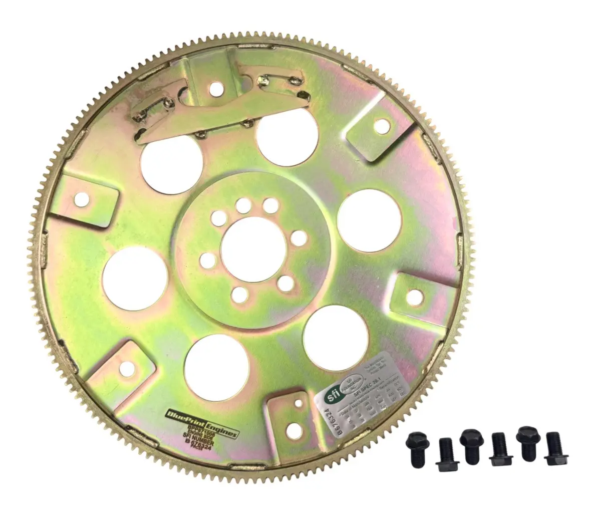 168-Tooth Steel Sfi 14" Flex Plate - 1-Piece Rear Main Seal - External Balance - Gm Compatible 1