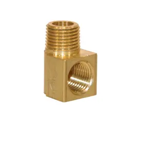 1/8" Npt Brass 90 Degree Pipe Fitting 1