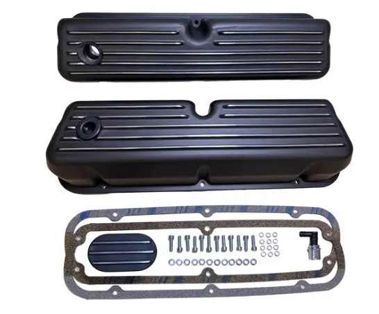 Blueprint Parts - Valve Cover Kit - Black - Ford Small Block Compatible 1