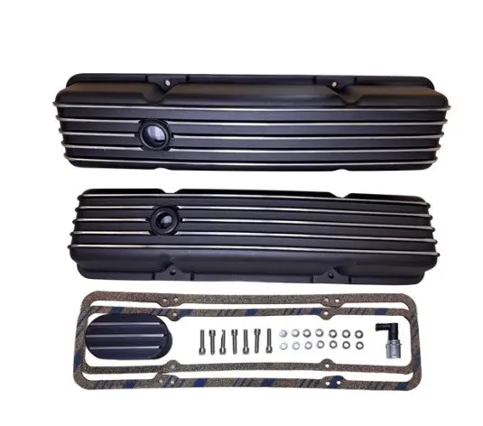 Blueprint Parts - Valve Cover Kit - Black - Gm Small Block Compatible 1