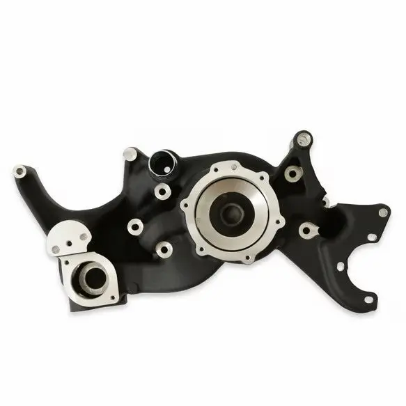 Holley Ls Cooling Manifold Black, Water Pump. Holley Front Drive Only 1