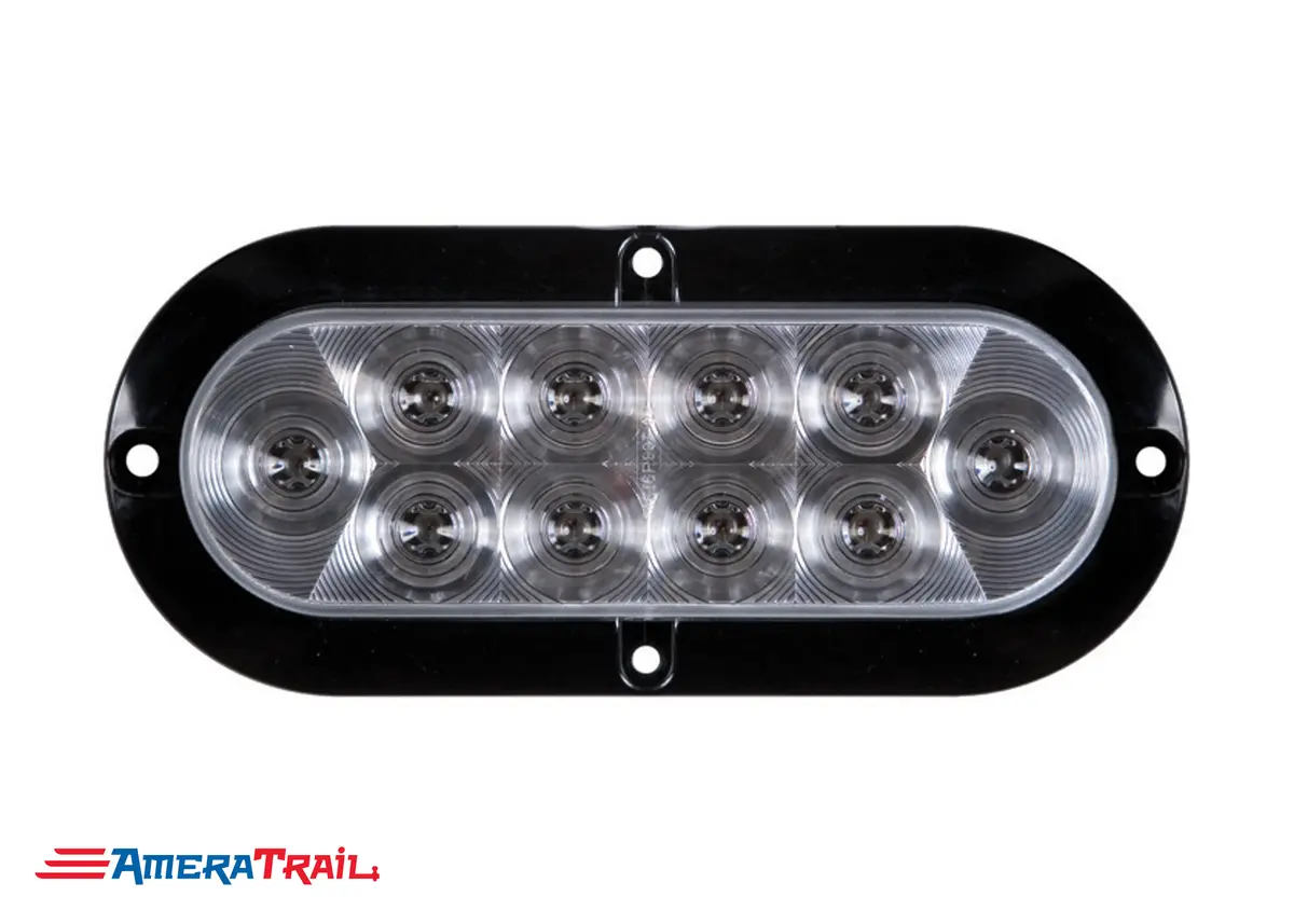 Clear Surface Mount 6" Oval Led, Utility/Clearance, Optronics 1