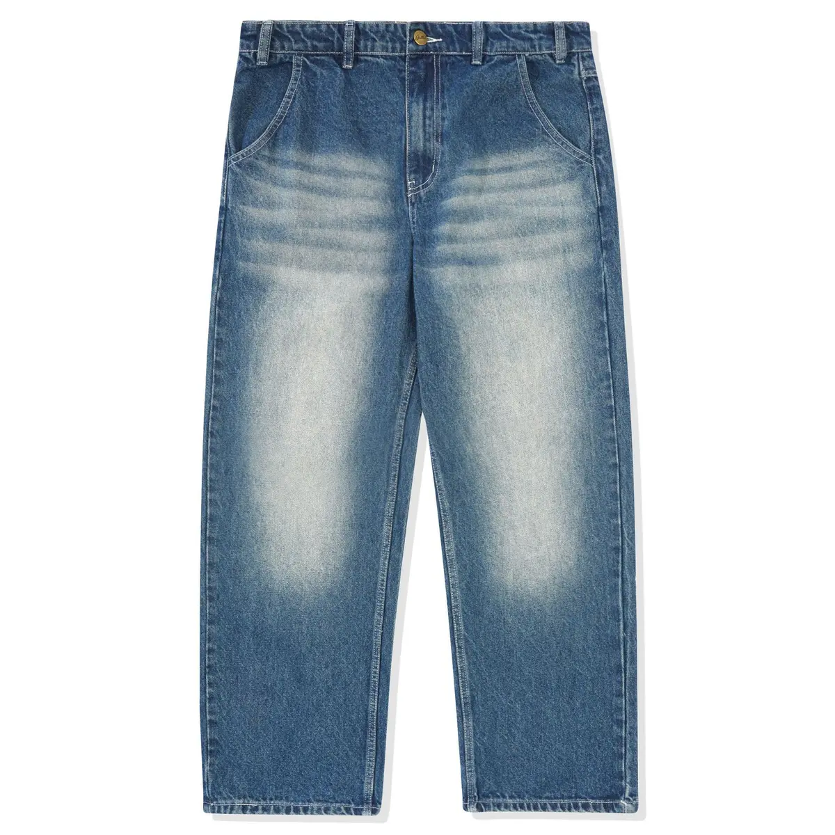 Butter Goods Alpine Denim Jeans Distressed Faded Blue 1