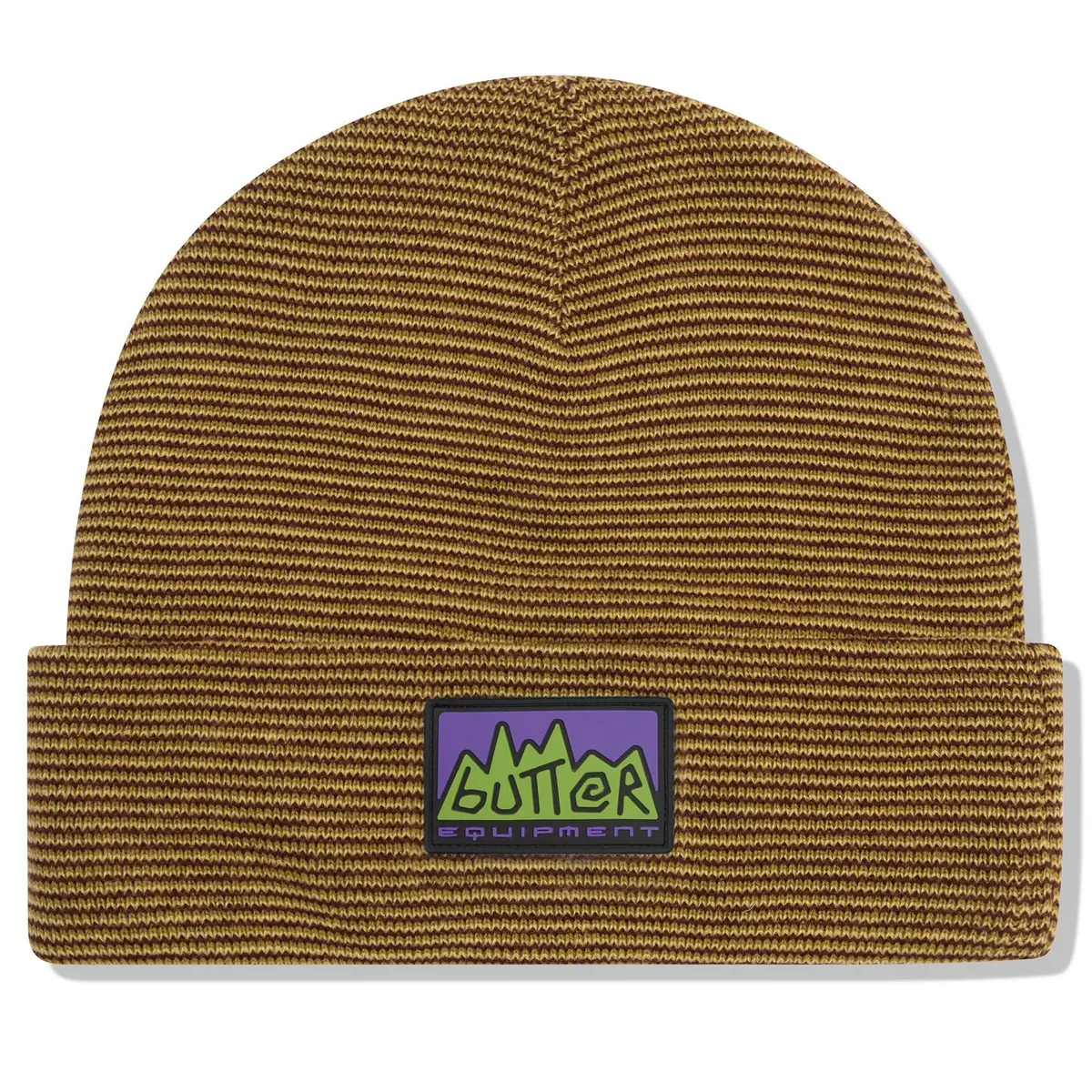 Butter Goods Lines Beanie Brown 1
