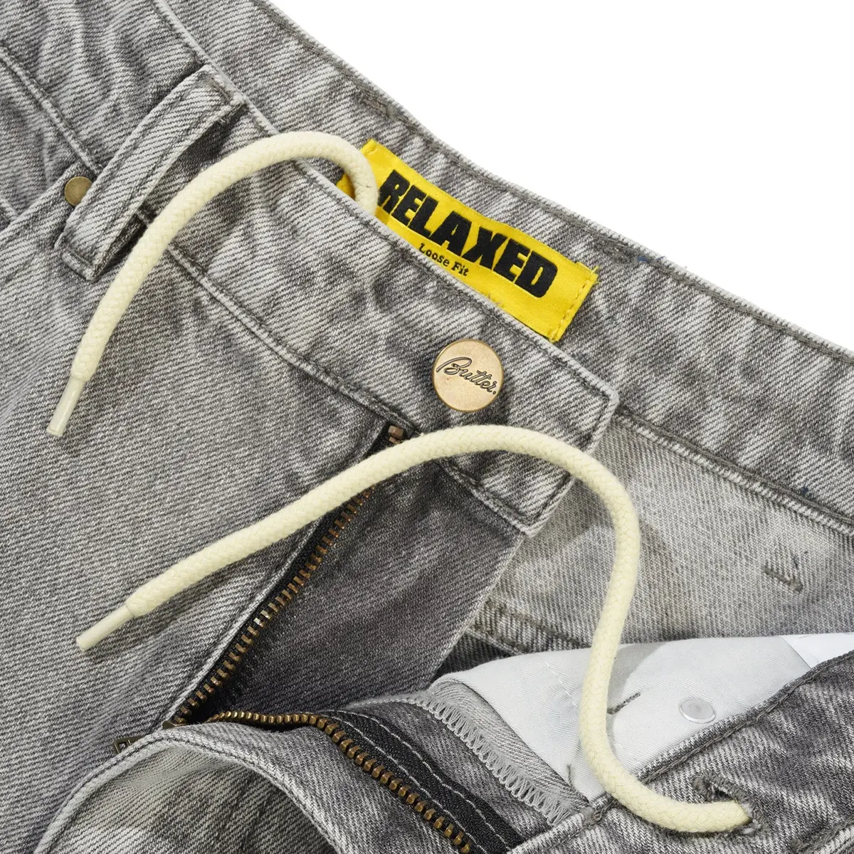Butter Goods Racer Denim Jeans Grey Wash 4