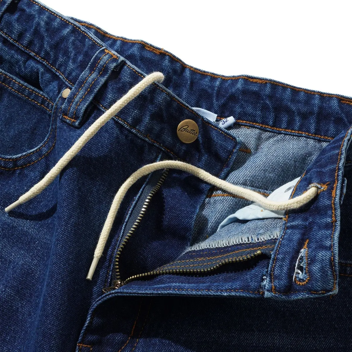 Butter Goods Weathergear Denim Shorts Repaired Indigo 4