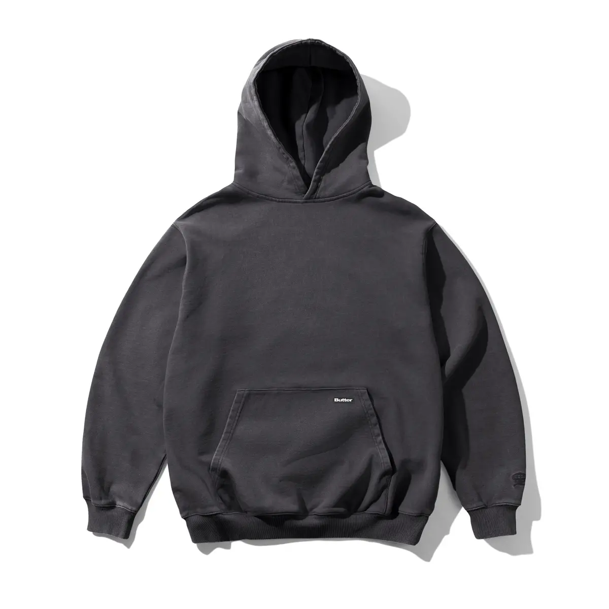 Butter Goods Basic Pullover Hoodie Washed Black 1