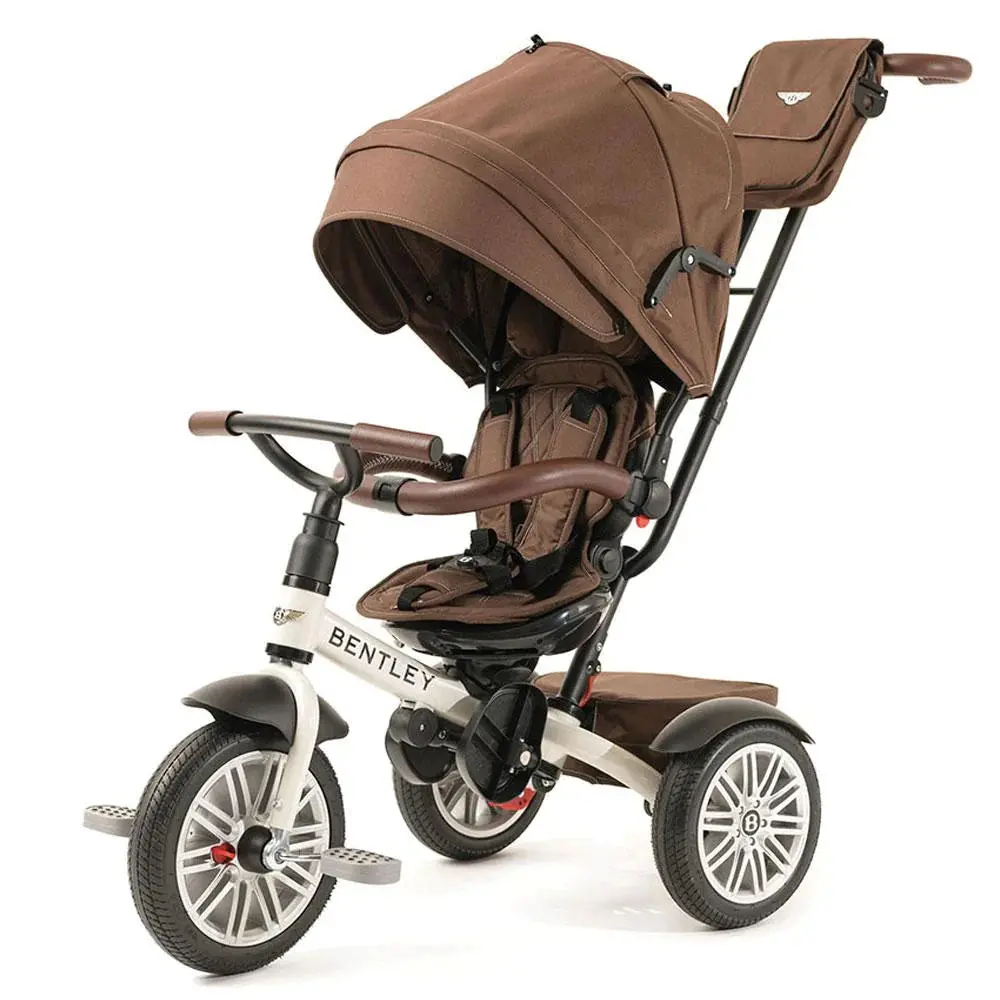 White Satin Bentley 6 In 1 Stroller Trike 1