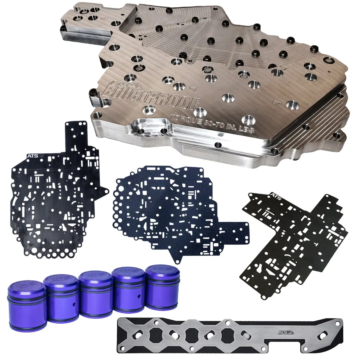 Ats 68Rfe Billet Channel Plate Billet Accumulators Separator Plate Gaskets Accumulator Plate Kit  Fits 2007.5-2019+ 6.7L Cummins 1