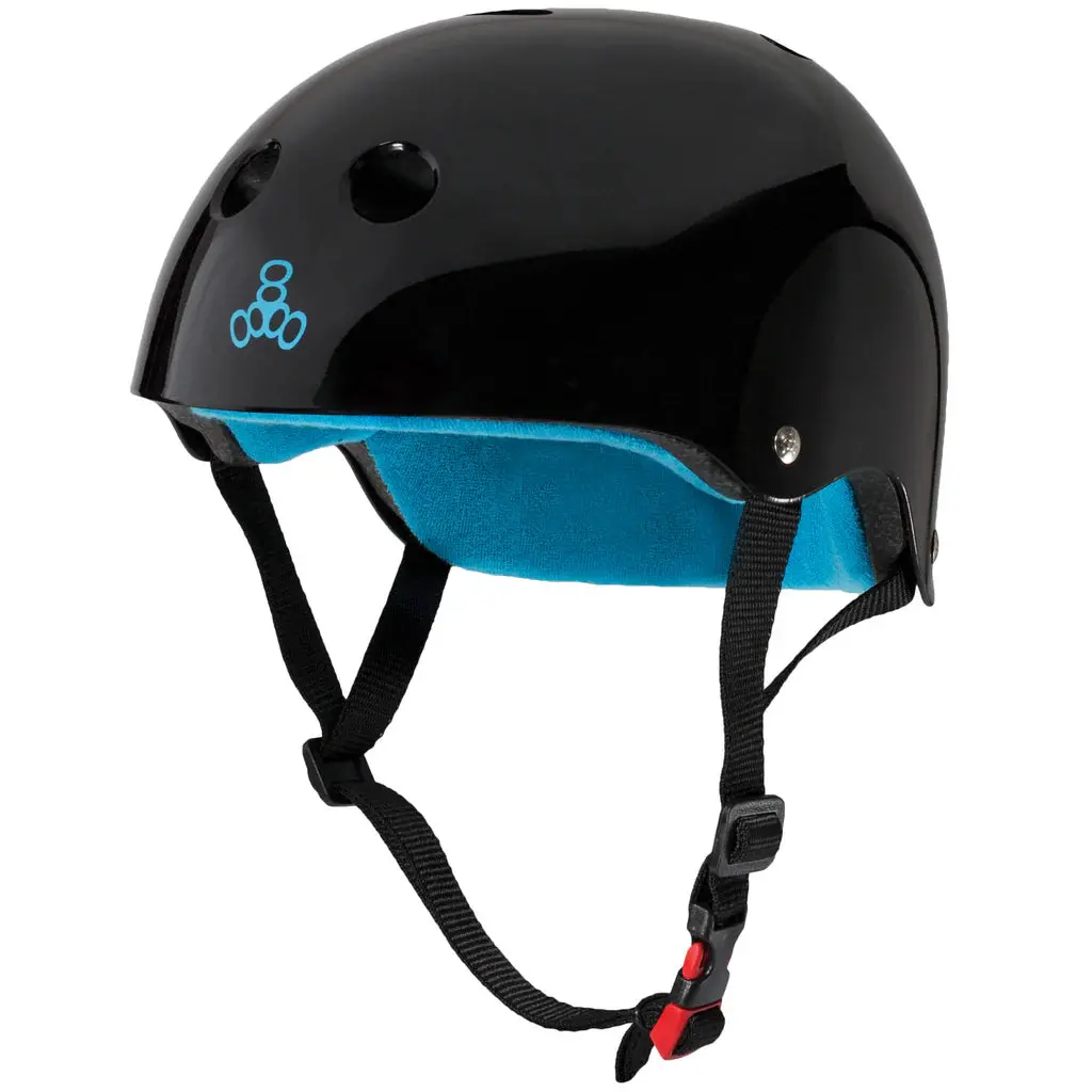 Triple 8 The Certified Sweatsaver Helmet Black Glossy 1