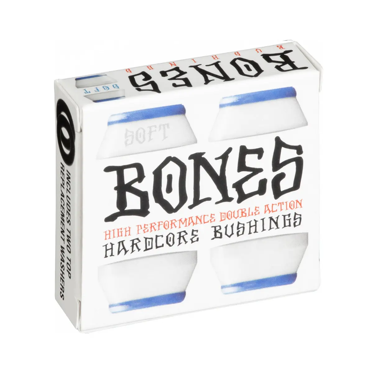 Bones Hardcore Bushings Soft (White/Blue) 1